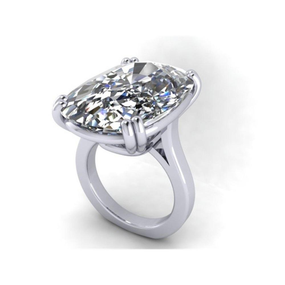 Blue Topaz Oval Cut Engagement Ring for Women Stylish Wedding Proposal Jewelry Gift