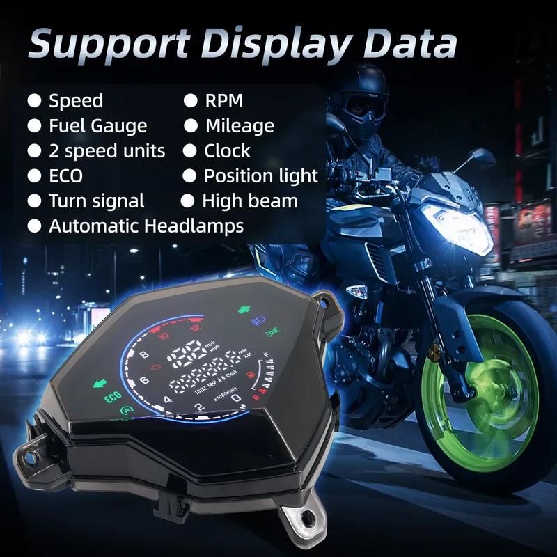 Digtital Motorcycle Speedometer LCD Instrument RPM Tachometer Odometer Turn Signal For Yamaha Mio125 MIO i125 Mio110 Mio M3