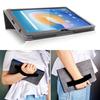 For T-Mobile REVVL Tab Case Skin-touch Leather Stand Tablet Cover with Wristband Design