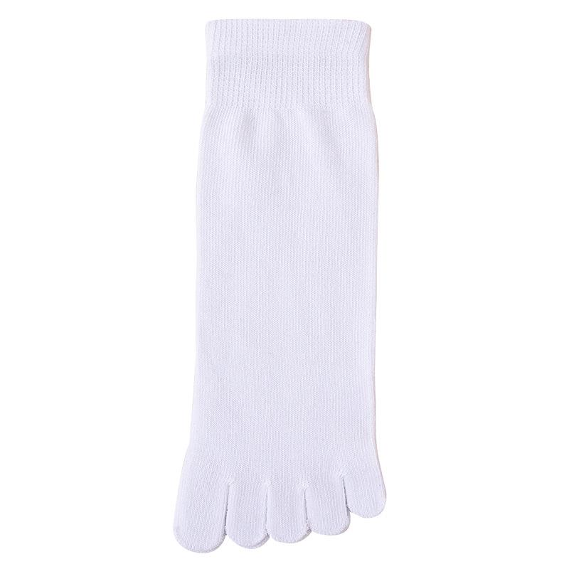 Five Finger Socks Men's Pure Cotton Five Toe Socks Sweat Absorbing Mid Tube Split Toe Socks Toes Socks For Men