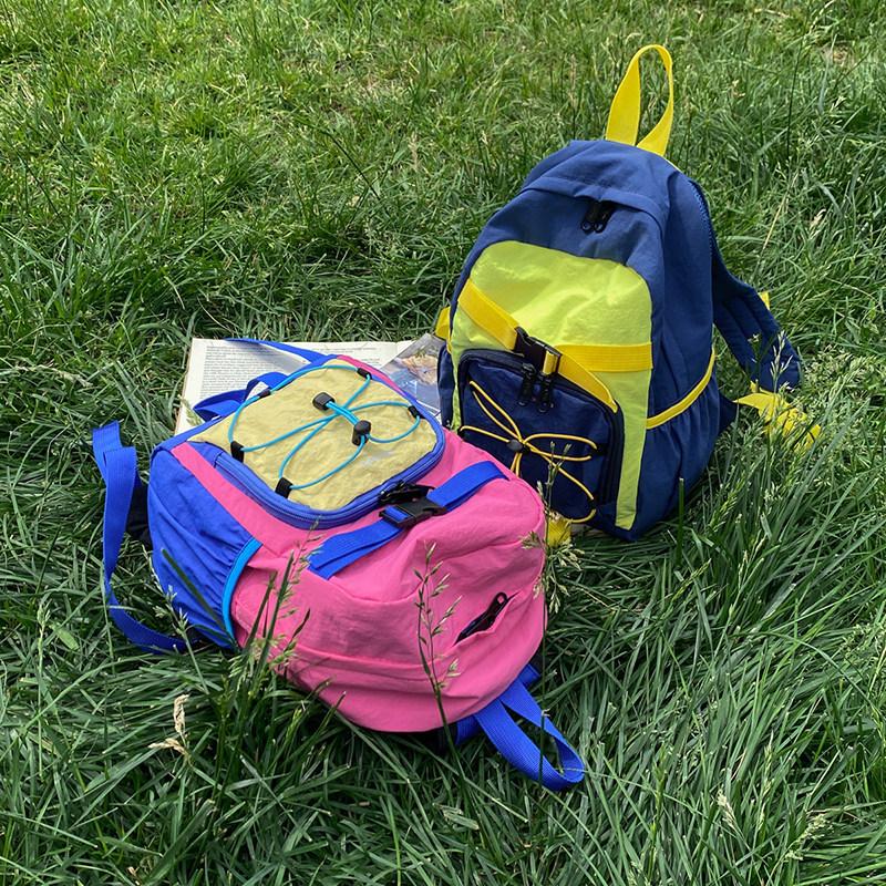 Schulrucksack Hoher Wert Dopamin-Farbkombination Rucksack Schüler Leichter wasserdichter Pendler-Schulrucksack Outdoor-Freizeit kleiner Rucksack