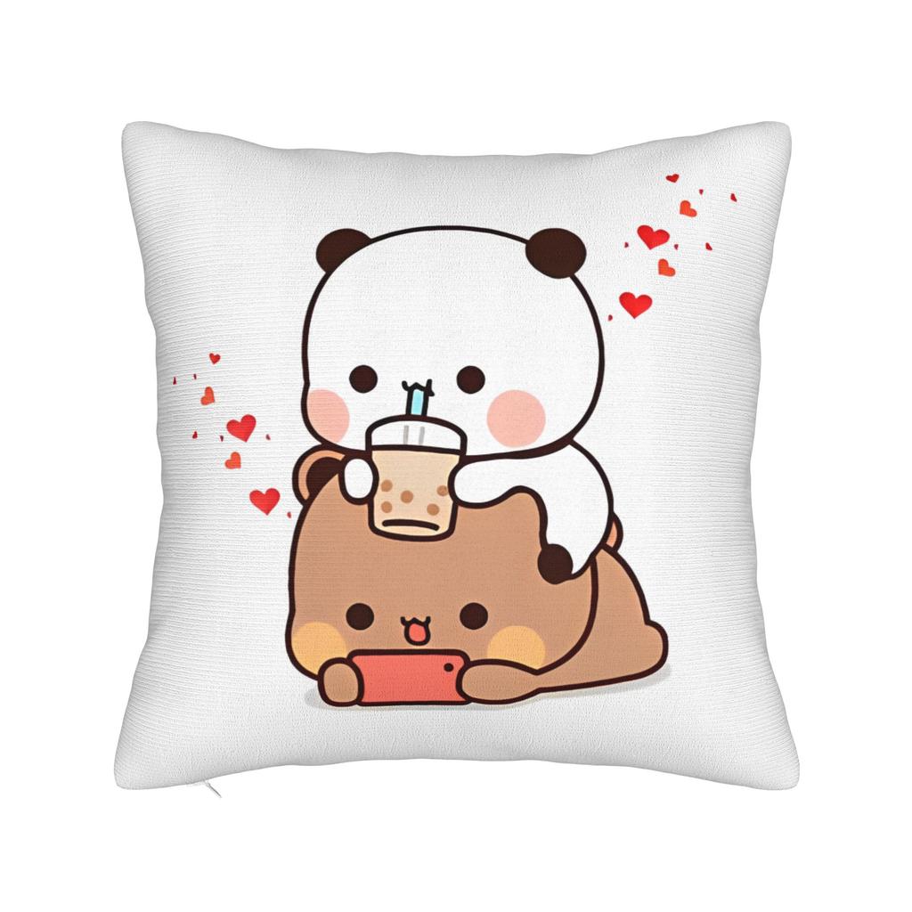 Bubu Dudu Watching The Moon Square Pillow Cases Cushion Cover Awesome Zipper Decorative Pillowcase for Bed 4040cm