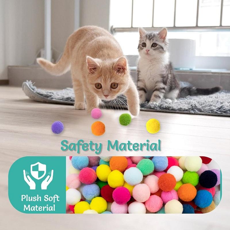 Cat Toy Ball Interactive Launch Training Toy For Pet Puppy Dog Kitten Creative Mini Shooting Games Stretch Plush Ball Toys 5