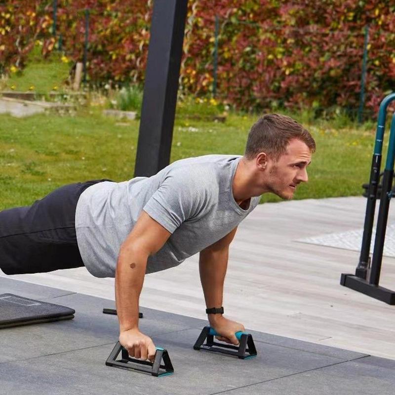 2pcs Folding Push-Up Bar Triangle Support Storage Push-Up Equipment Non-slip Stable Fat Burning Exercise for Home Gym Travel