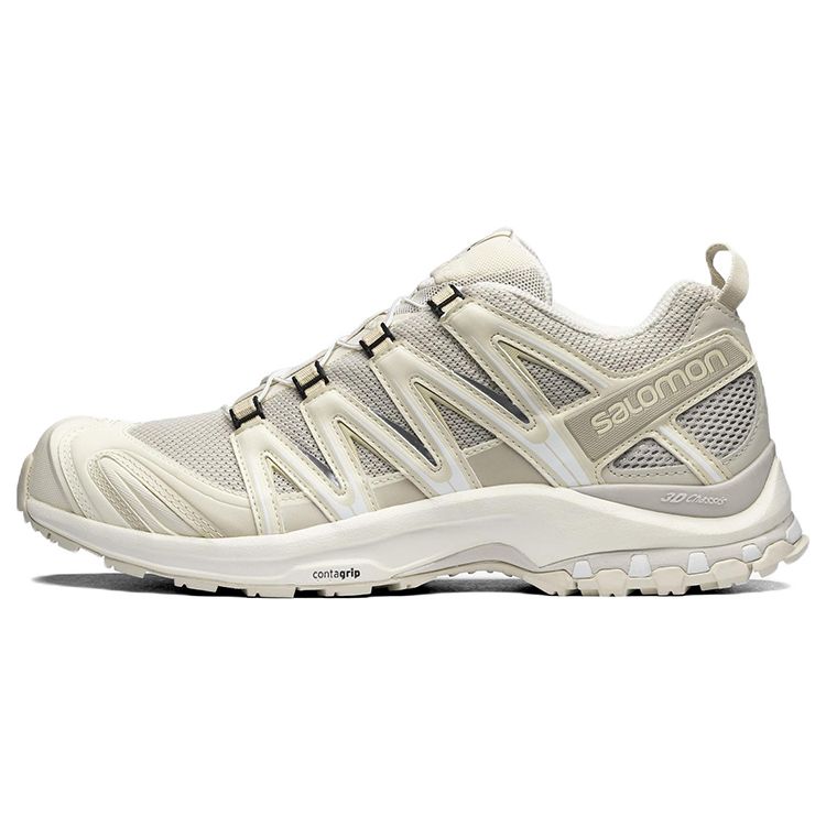 SALOMON XA Pro 3D ADV Comfortable Fabric Slip-Resistant Durable Low-Top Trail Running Shoes Unisex Sneaker Earth-Gray 416176