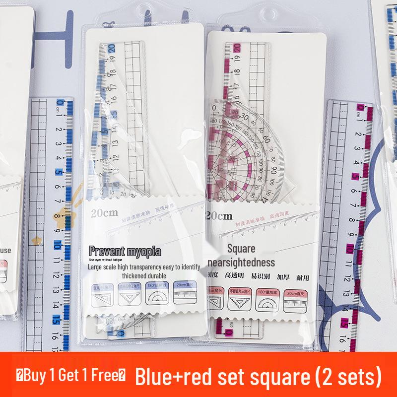 Newcomer 0.01 Anti-Myopia Eye Protection Dual-Scale Ruler for Students, 15cm & 20cm