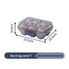 Shockproof Outdoor Egg Storage Box - Shatterproof, Transparent Plastic Tray for Camping and Refrigerator Use