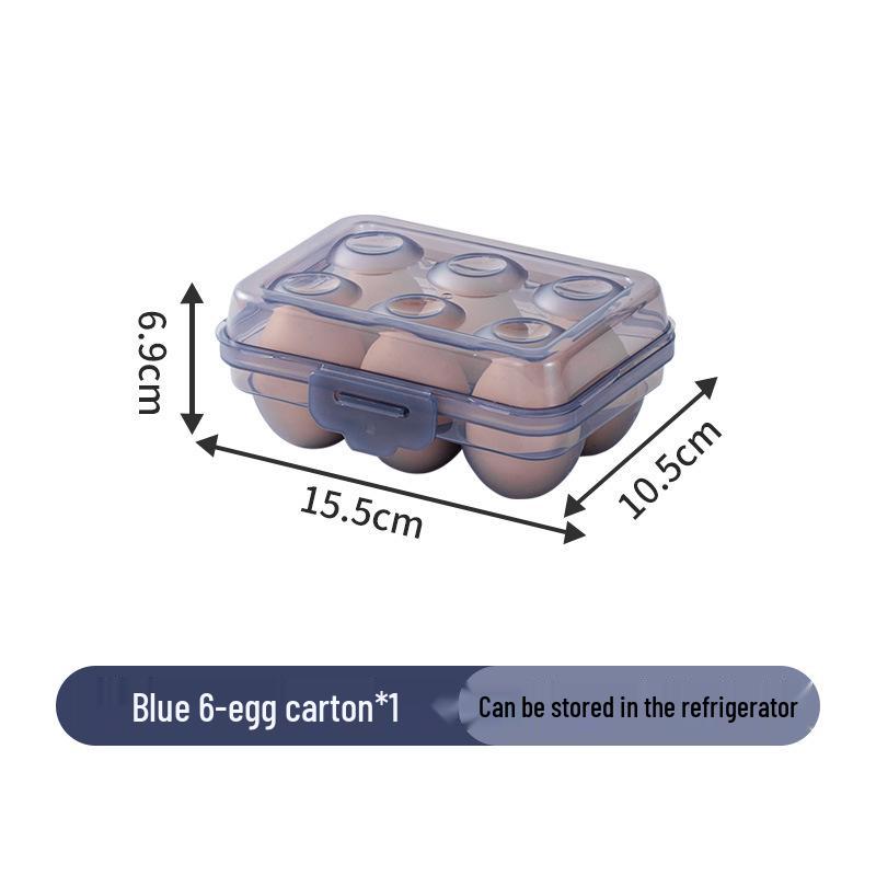 Shockproof Outdoor Egg Storage Box - Shatterproof, Transparent Plastic Tray for Camping and Refrigerator Use