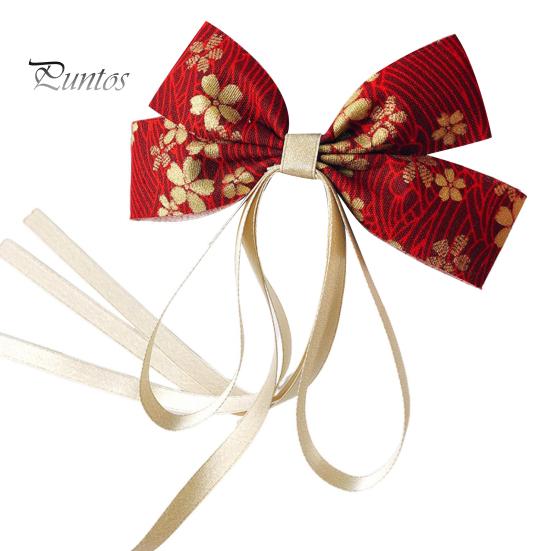 

Красная заколка-бантик с кисточками, декор в виде лисы, длинная лента, празднование китайского Нового года, мультяшный аксессуар для волос F