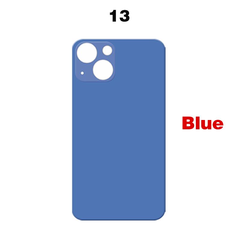For iPhone 13 Mini Pro Max Big Camera Hole Phone Back Glass Battery Cover Rear Glass Panel Housing Chassis Add 3M Adhesive