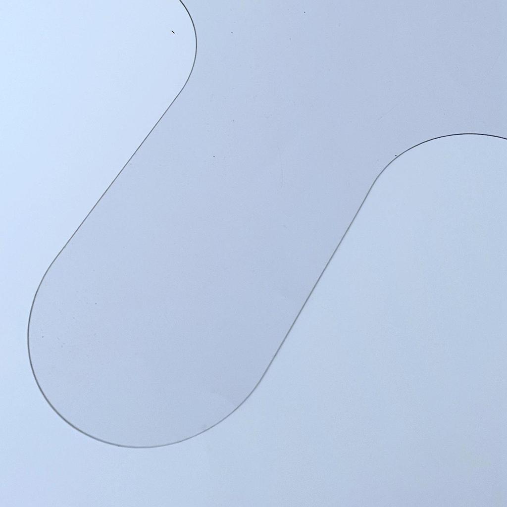 Acrylic Sewing Quilting Template Ruler Seam Measuring Tool for Handmade, Drawing, Domestic Machine