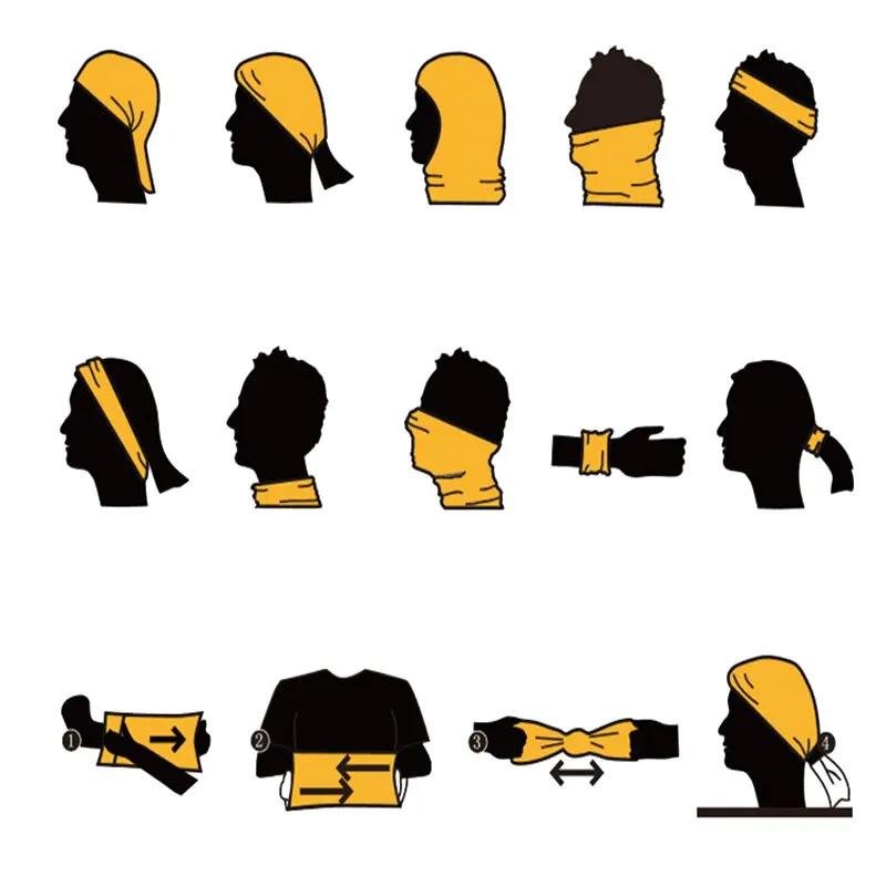 Outdoor Cycling Hiking Camping Hunting Running Neck Tube Scarf Bandana Bike Motorcycle Face Mask Bandana Magic Scarf