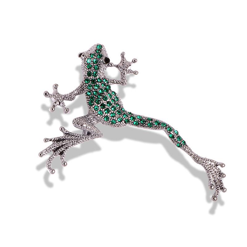 Elegant Crystal Lizard Brooch: Versatile Rhinestone Gecko Pin for Women's Fashion