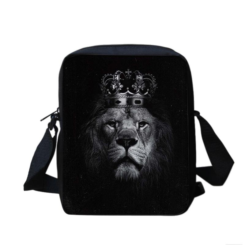 lion multifunctional cartoon large capacity shoulder bag, the perfect gift for boys and girls on school birthdays