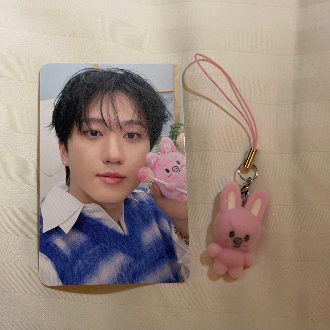 [Б/У] Stray Kids (СКЗ) Корейская фотокарточка с фан-встречи Чанбина 4/5 Мини-шарм