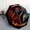 "Yin Yang Tiger Fire & Ice Wall Clock: Modern Art Decor for Home Office"Umbrella, Portable 3-Fold Compact Umbrella for Men & Women ES17
