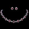 Emmaya Luxury Cubic Zircon Crystal Bridal Jewelry Sets Necklace Earrings Sets for Women Wedding Party Jewelry