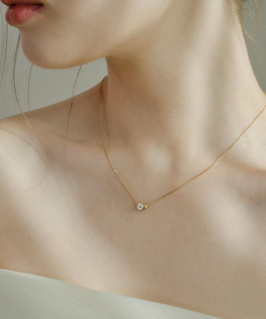Reve Rv-Lab Diamond 0.3 Carat Phal. Love Necklace