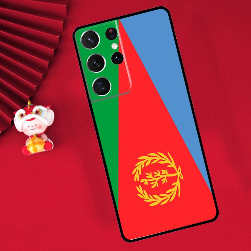 Eritrean Flag Case For Samsung Galaxy S25 S26 Ultra S22 S23 S24 Ultra S20 S21 Plus S10 S25 FE Cover Funda