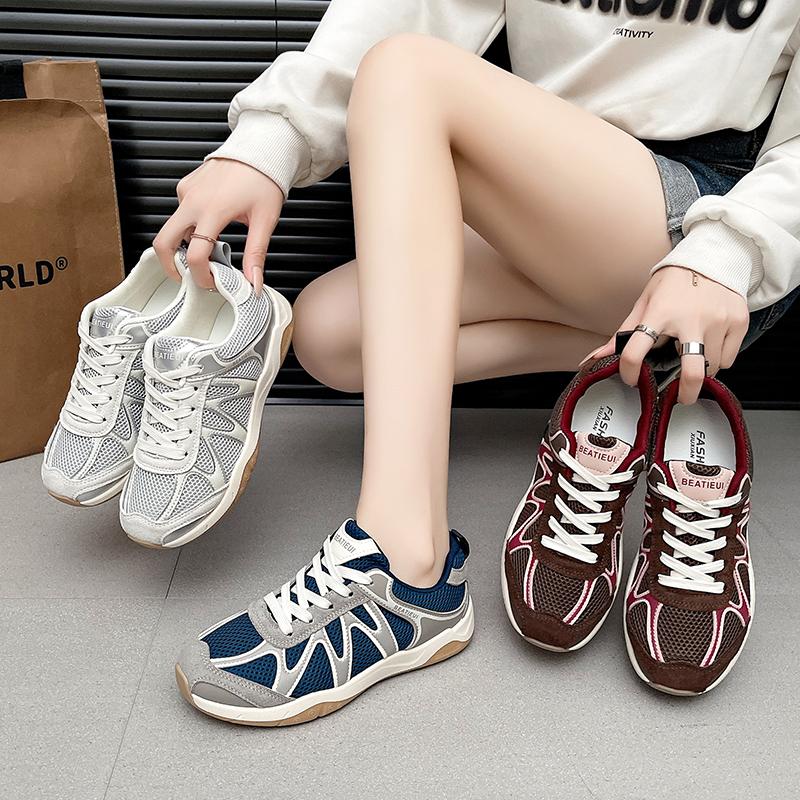 Mode Frauen Outdoor Wanderschuhe Jugend Mädchen Student Neue Wildleder Leder Retro Trainingsschuhe Frau Flache Beiläufige Trainer Schuhe