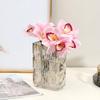 4 Bündel Künstliche Phalaenopsis Blume Real Touch Große Fake Orchideen Blumen Stiel für Vase Haus Hochzeit Party Dekoration