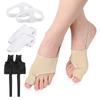 Set Corector Balonament cu Inel Dublu și Separator de Degete pentru Hallux Valgus, Deformări și Degete Suprapuse - Design Moale, Anti-Abraziv