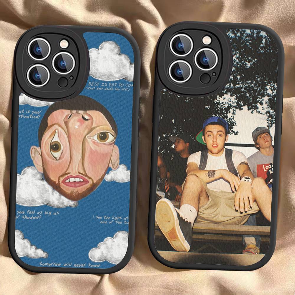 Cool M-mac Miller Phone Case For IPhone 16 15 14 11 12 13 Pro Max Plus Back Leather Shell