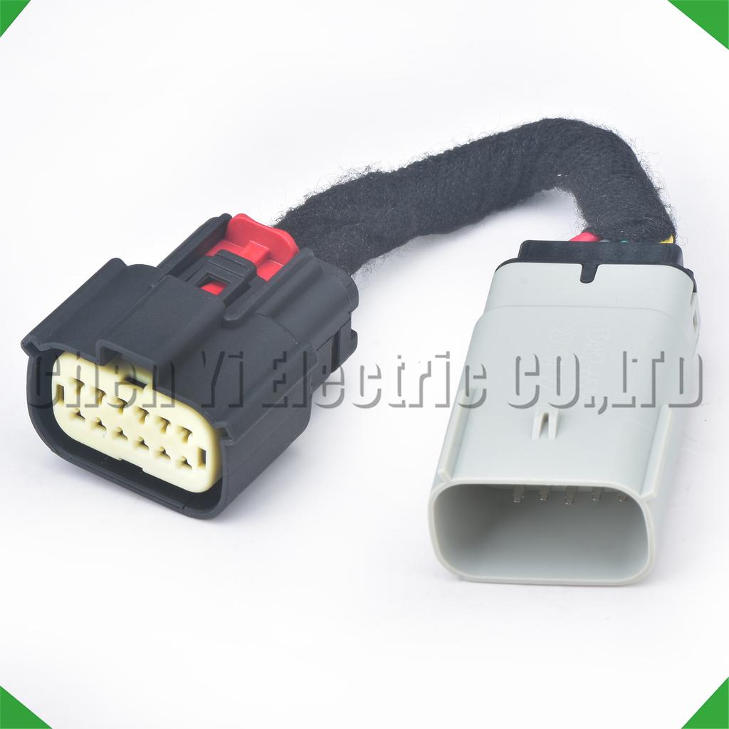 12 Pin Automotive Connector Wire Harness Plug For 15-23 Dodge Charger Hid To Halogen Headlights Converters 33472-1202 33482-1206