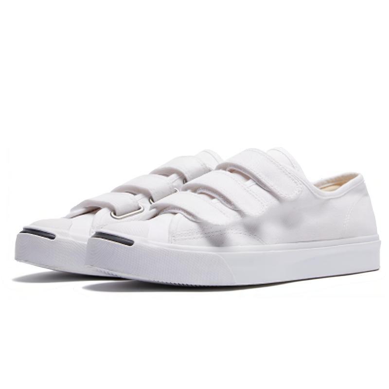 Converse Jack Purcell 3V Smile Low Top Canvas Unisex White