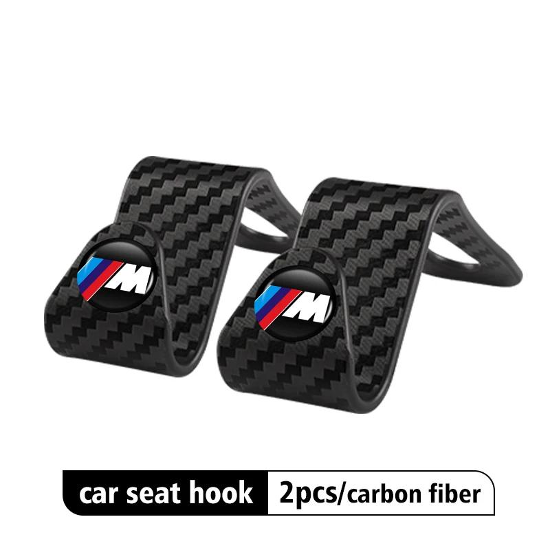 SNLL4 2/4pcs Car Seat Headrest Hook Storage Hanger Organizer Accessories For BMW M 1 3 4 5 6 7 Series X1 X3 X4 X5 G20 G38 F48 E36 E39