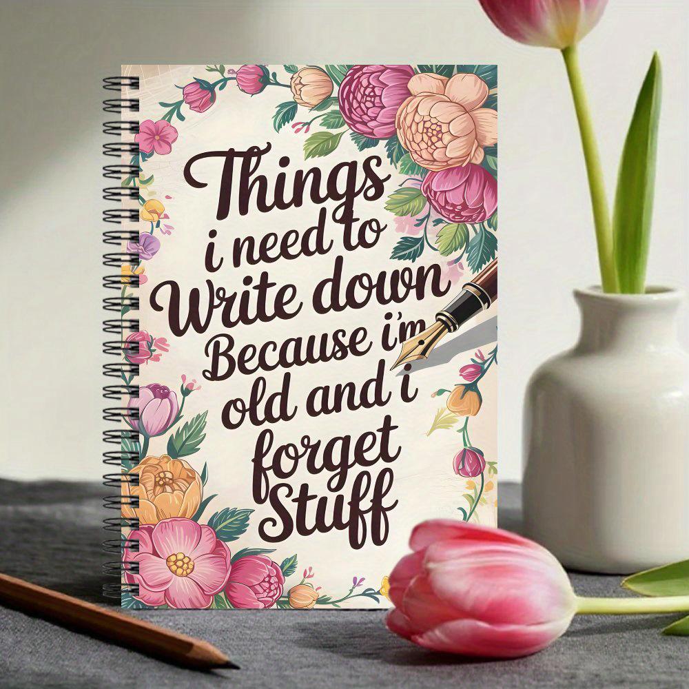 Floral Spiral Notebook: Hot Selling Diary & Planner