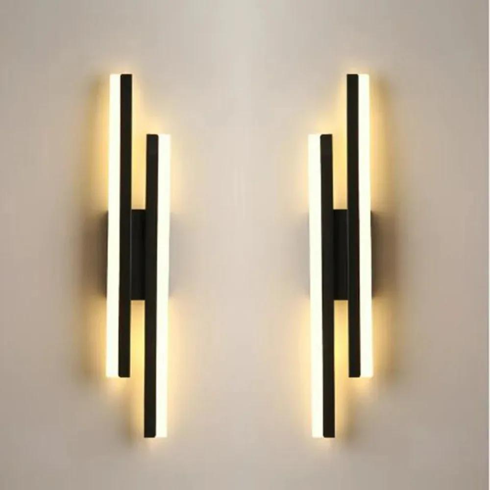 Nordic Modern Minimalist Sconces Light Fixture Indoor Living Room Bedroom Hotel Wall Lights Tricolor