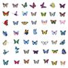 100pcs Butterfly Flower Graffiti Stickers for Phone Case Scrapbook Diary Skateboard Car Decoration