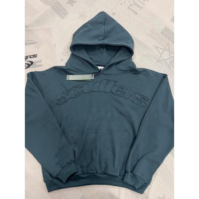 Premium Cotton Hoodie With Distressed Wash