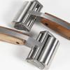 Stainless Steel Leather Glue Pressing Roller for Manual DIY Leather Edge Crimping Roller Pressing Tool