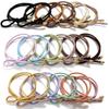 Natunofu Hair Stylish Hair Ties for Adults with Metal Hair Ties with Cute Korean Solid Elegant Set of 6 Buns Ties, Ribbons, Fittings, Non-Stain