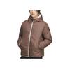Giacca imbottita con cappuccio reversibile a maniche lunghe con strisce a lettera da uomo Outerwear KC2492