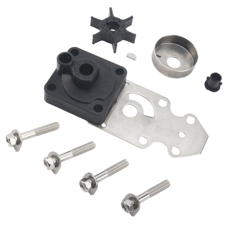 Water Pump Impeller Rebuild Kit Compatible with Yamaha 2 4 Stroke 9.9HP 15HP Marine Outboard Motor Replaces 63V-W0078-00