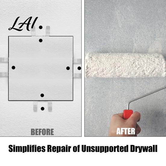 Damaged Walls Repairing Clip 10Pcs Drywall Repair Clips with 20 Screws Fastener Fits 1/2" Backing 5/8" Panels Stainless Steel for DIY Heavy-duty
