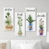 Handmade Plants Hanging Sign Wooden Wall Decor Paintings Wall Plate Floral Wall Art  Office
