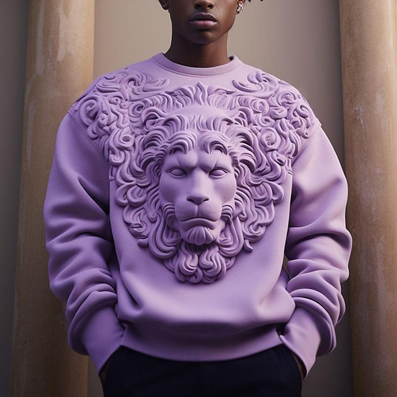

Толстовки с принтом льва 3D для мужчин, забавный рисунок животных, длинные рукава, повседневные, праздничные, вечерние, свободные, с капюшоном, с круглым вырезом 6XL