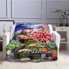 3D KOF game Cartoon blanket Warm Flannel blankets Soft and comfortable blanket Home Travel Blankets bed linings Birthday Gift