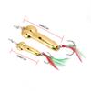 Conjunto de Iscas de Pesca Vibratórias de Metal 2 peças Kit de Iscas Artificiais Rígidas com Anzol (5gOuro+20gOuro)