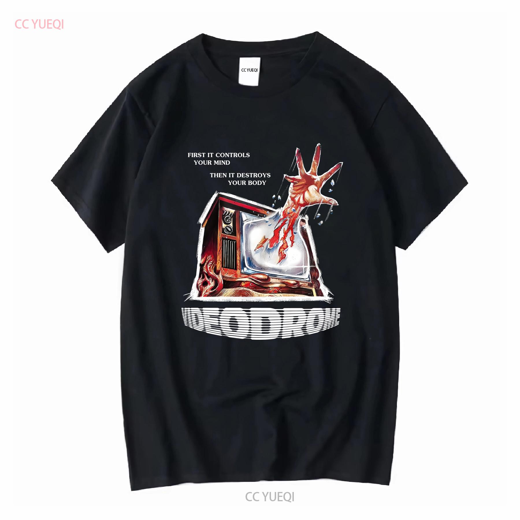 Видеодром Дэвид Кроненберг Футболка Винтажная Грегг Араки Данциг Клаус Кински Civic Телевизионный реквизит Сонатина Видеодром винтаж Постиранная 4XL