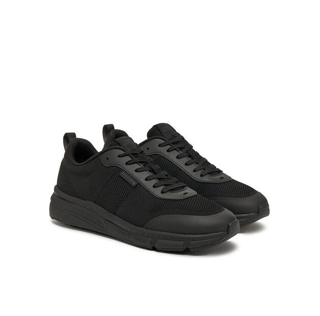 Men's Sneakers Tommy Hilfiger Lightweight Modern Knit Runner Fm0fm05326 Black