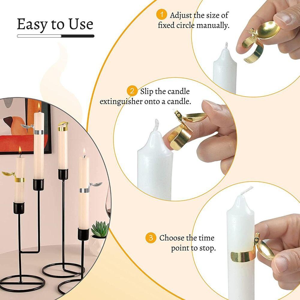 Mini Candle Automatic Extinguisher Candle Snuffer Candle Wick Trimmer Taper Candle Snuffer Fire