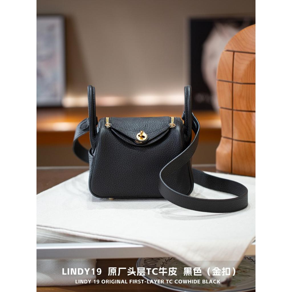 Kazilan Lindi 19cmTC Leder Arzttasche Hardware Handheld Umhängetasche Schultertasche Damen Tasche Trend