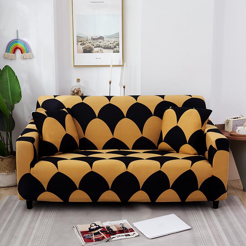 High Elasticity Printed Full Coverage Sofa Cover, Anti Cat Scratch Pet Anti Dirt, Universal for All Seasons 1/2/3/4 Seater