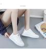 Women Sneakers PU Leather Lace-Up Breathable Jogging Casual De Mujer Outdoor Woman Walking Skateboarding Shoes