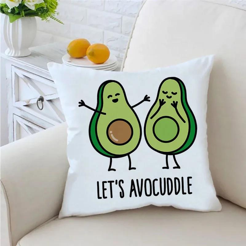 Lustiger Avocado-Druck Kissenbezug Dekokissen Sofawurf Kissenbezug Stuhl Autokissenbezug Heimdeko Einweihungsgeschenke